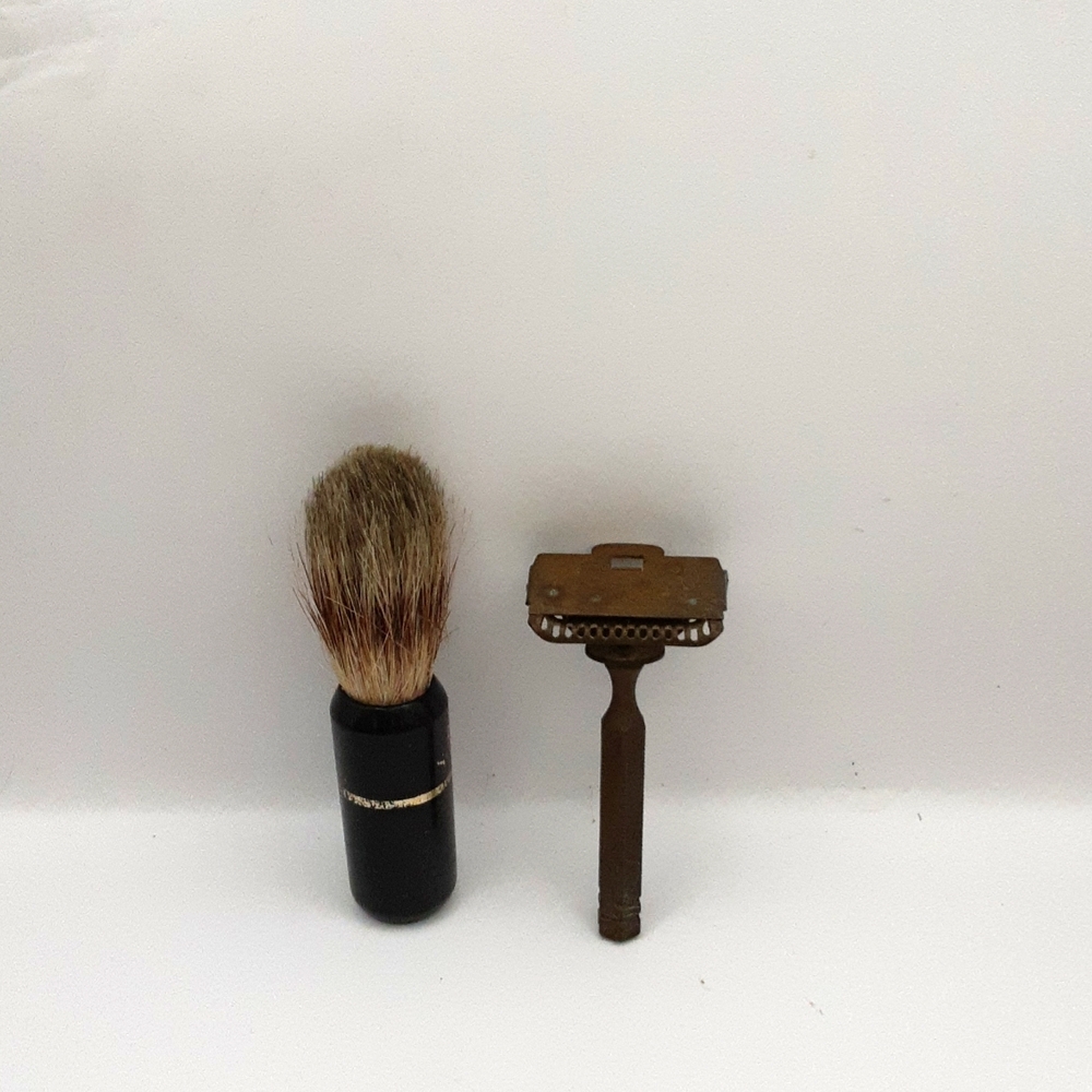 Vintage Gem Micromatic Safety Razor and Stafford Shaving Brush
